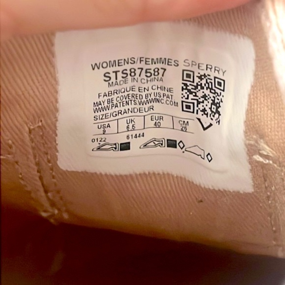 Brand New Sperry Crest Vibe Platform Sneakers Beige Green Leaf Tropical Neutral - Picture 13 of 16